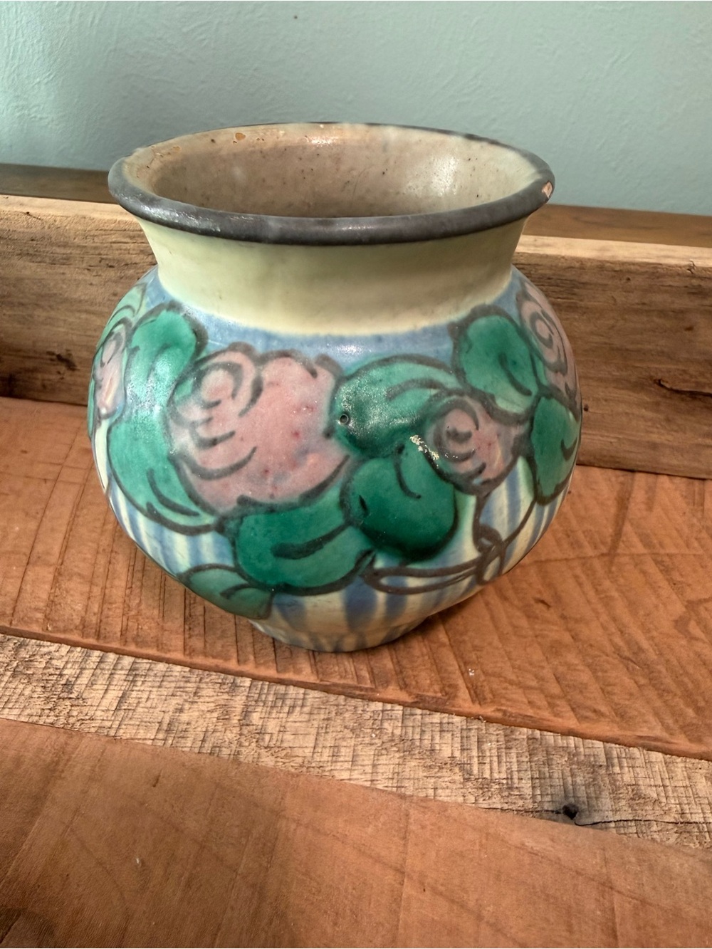 Antique/Vintage Danico hand painted vase